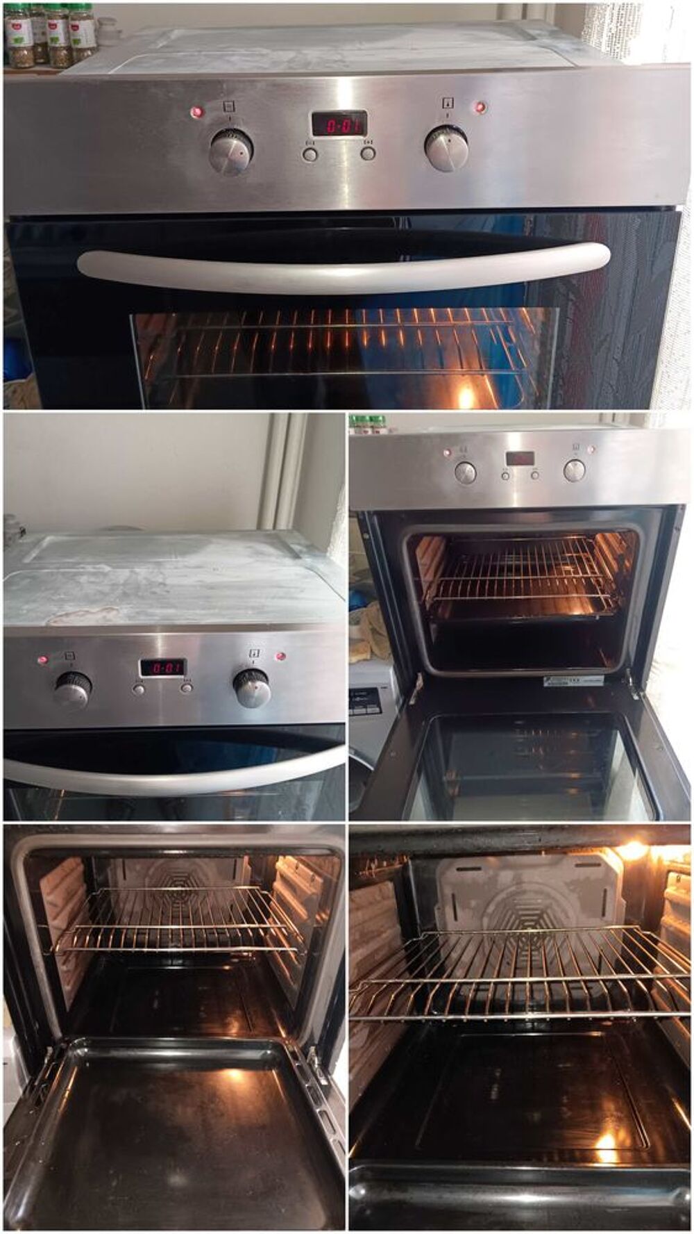 Four Encastrable Frostar Class A 65/Litres Multif Catalyse Grill Chaleur Tournante Porte Froide Diff&eacute;r&eacute; 24h Electroménager