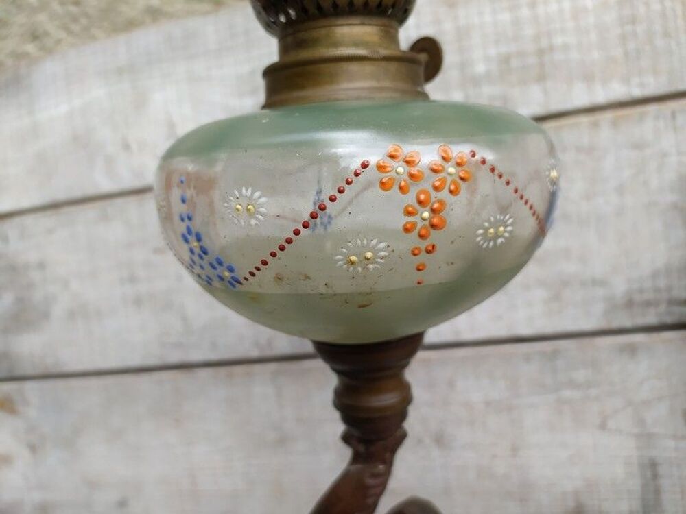 Ancienne Lampe &agrave; P&eacute;trole Marin P&ecirc;cheur P&ecirc;che Décoration