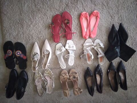 10e un lot de 12 paires de chaussures taille 40 et 41 ,cuir. 10 Courbevoie (92)