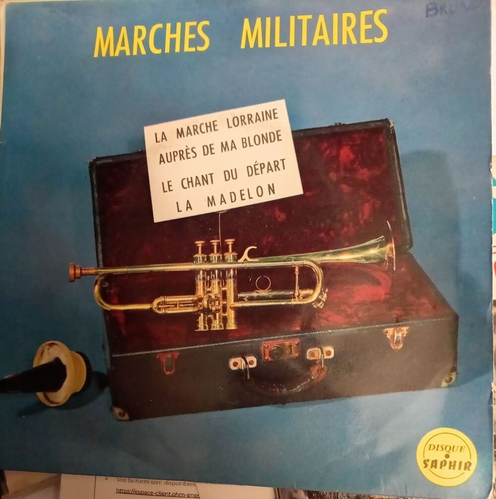 MUSIQUE MILITAIRE / 4 X DISQUES VYNIL 45 TOURS / CD et vinyles