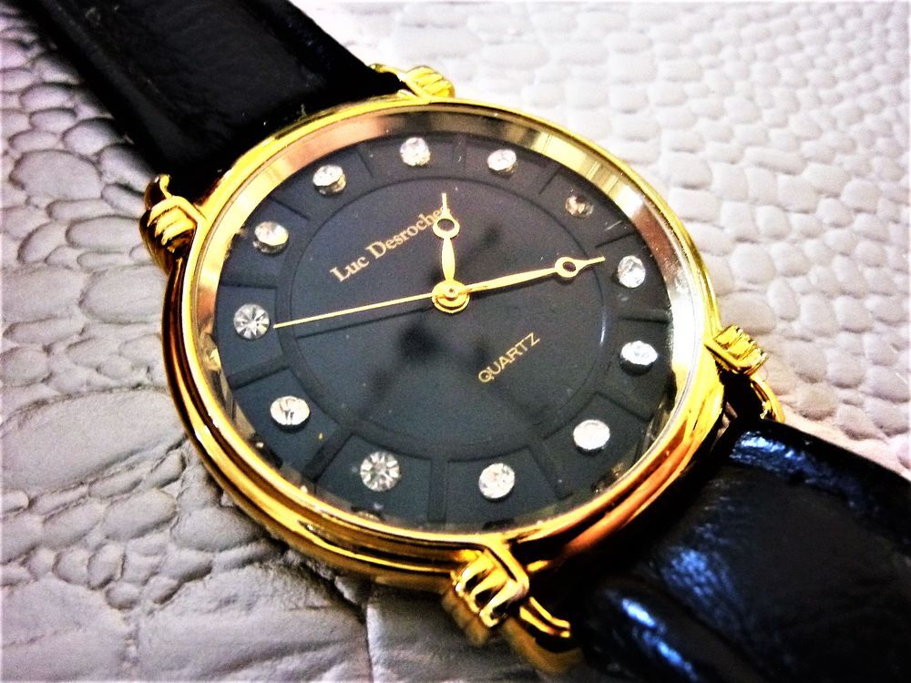 LUC DESROCHES jumbo style art-d&eacute;co montre LUD1013 Bijoux et montres