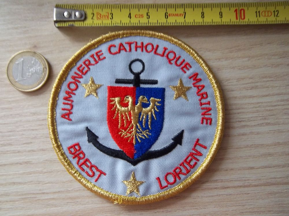 &eacute;cusson aum&ocirc;nerie catholique marine Brest Lorient insigne 