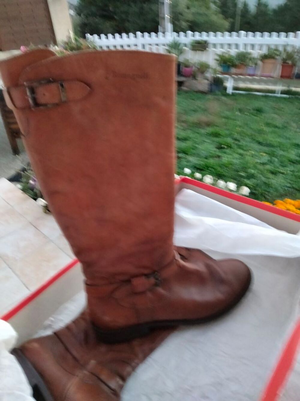 grandes bottes cuir Chaussures