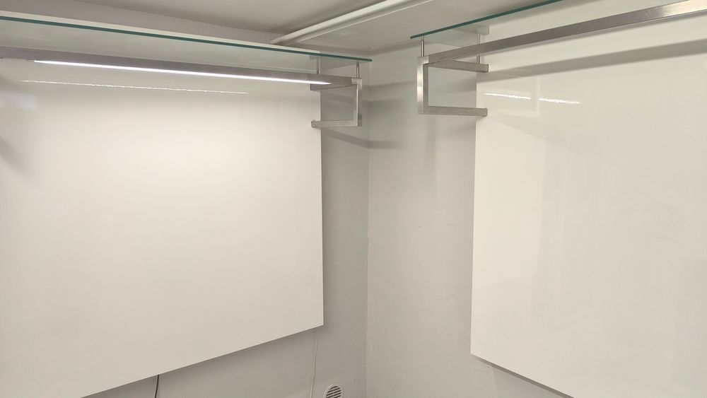 Lot de 3 panneaux muraux d'agencement professionnel avec LED Meubles