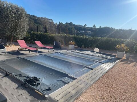 Bache a barre grise pour piscine 550 Le Tignet (06)