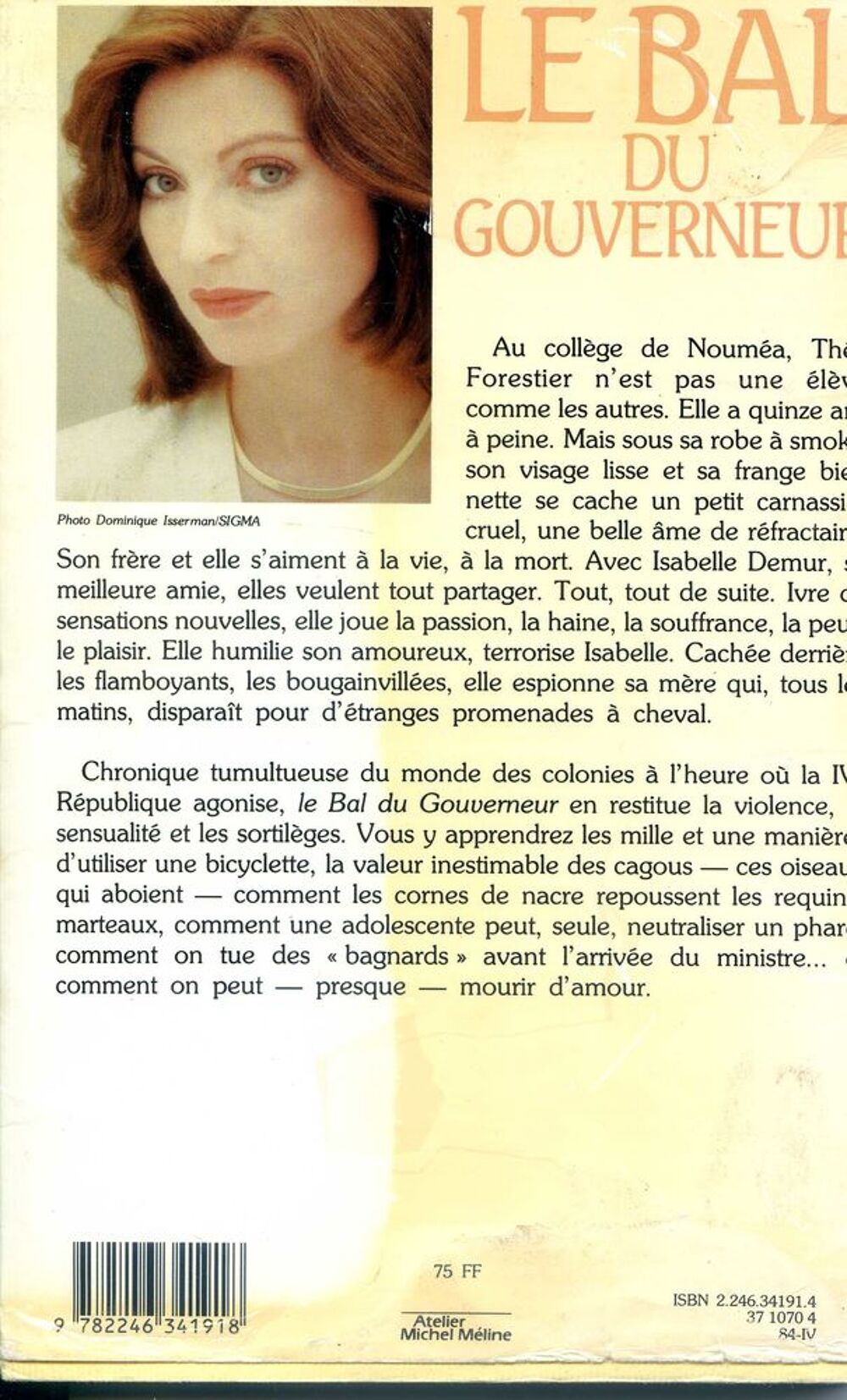 LE BAL DU GOUVERNEUR - Marie- France Pisier, Livres et BD