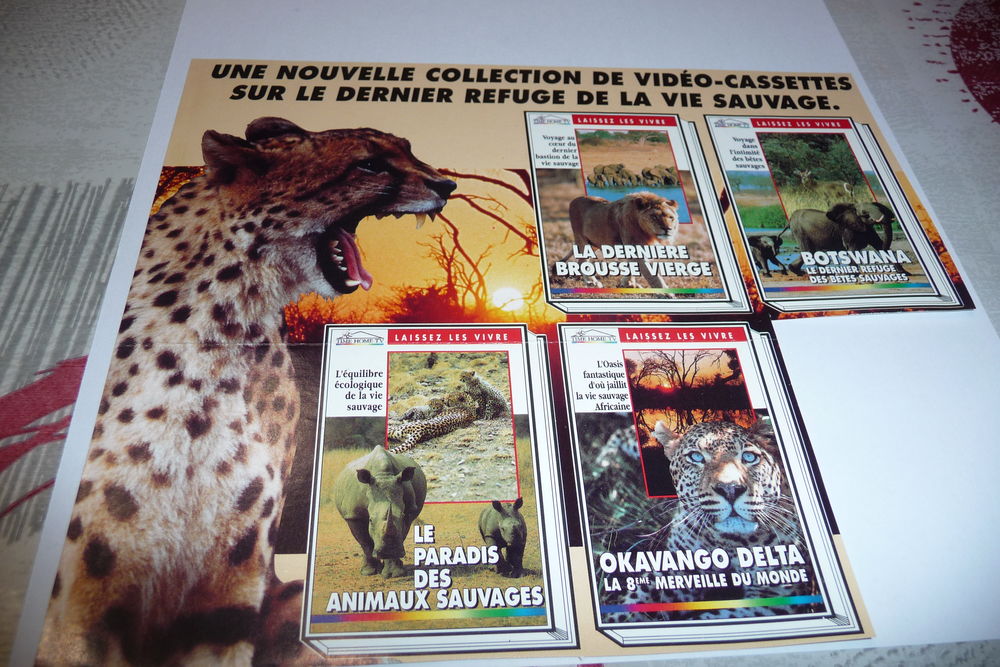 Collectionneur c&egrave;de toutes ses vid&eacute;os "chasse/p&ecirc;che/animaux/ DVD et blu-ray