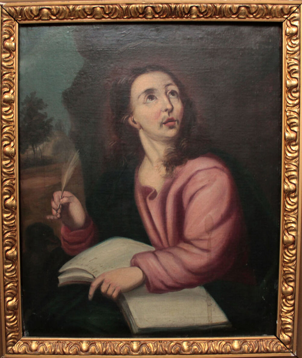 ECOLE ESPAGNOLE 18&egrave;me SAINT MATHIEU ANCIEN TABLEAU PEINTURE Décoration