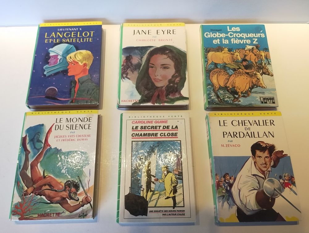 lot de 6 livres anciens 'biblioth&egrave;que verte'
Livres et BD