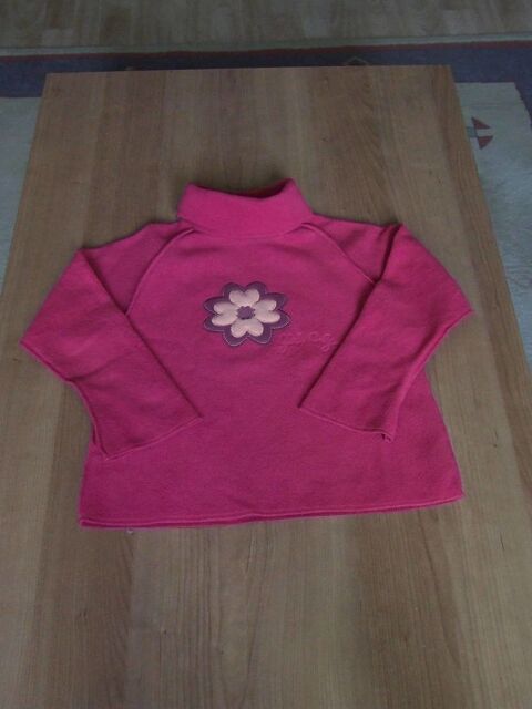 Pull polaire, col roulé, C&A, Rose, 7 ans (122 cm) TBE 5 Bagnolet (93)