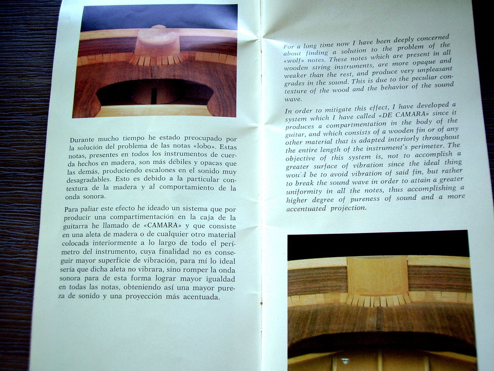 GUITARE RAMIREZ 1a CAMARA (avec double table d'harmonie). Instruments de musique