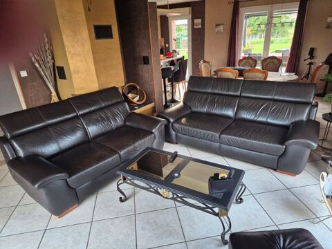 2 CANAPES CUIR 100 Laneuveville-aux-Bois (54)