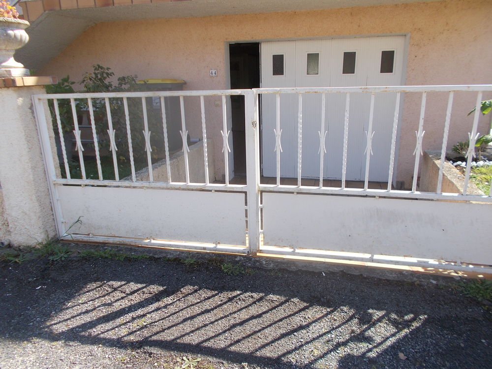 portail fer forg&eacute; blanc Jardin