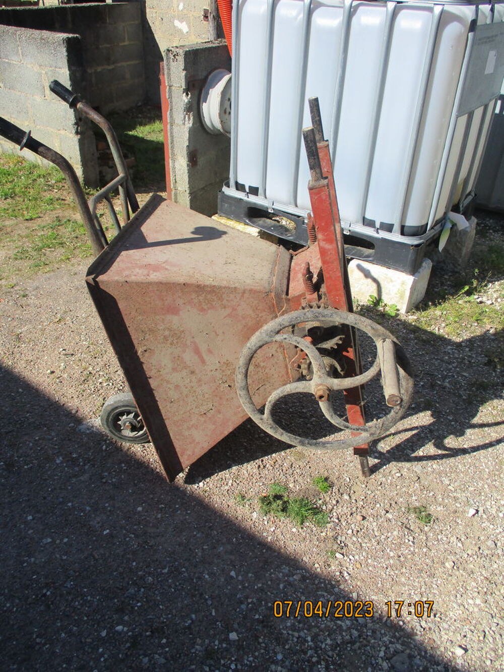 fouleuse a vendanges Bricolage
