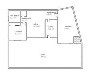  Appartement à vendre 3 pièces 44 m² Vallauris