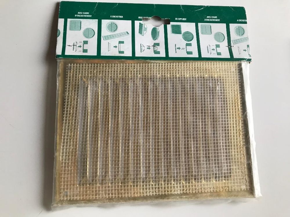 grille d'a&eacute;ration et ventilation laiton verticale Bricolage