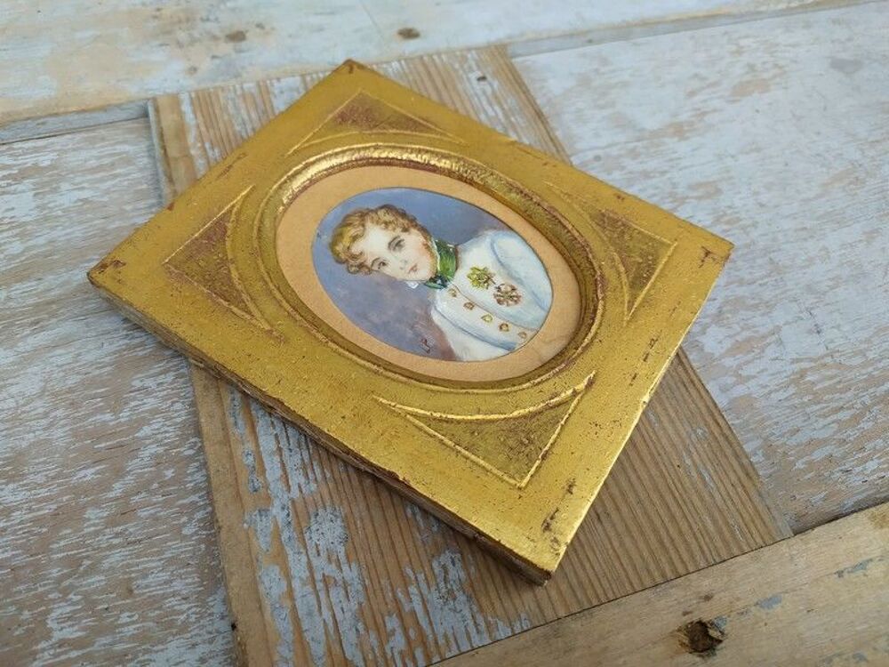 Peinture Miniature L'Aiglon Napol&eacute;on II Duc de Reichstadt 