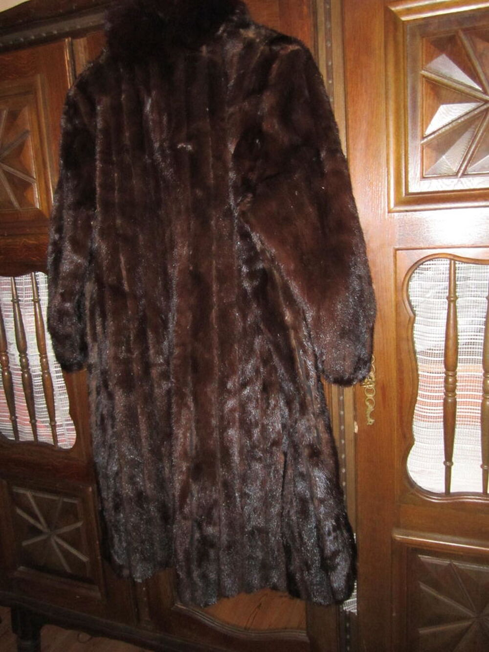 manteau de vison v&eacute;ritable absolument neuf port&eacute; 2 fois , Vêtements
