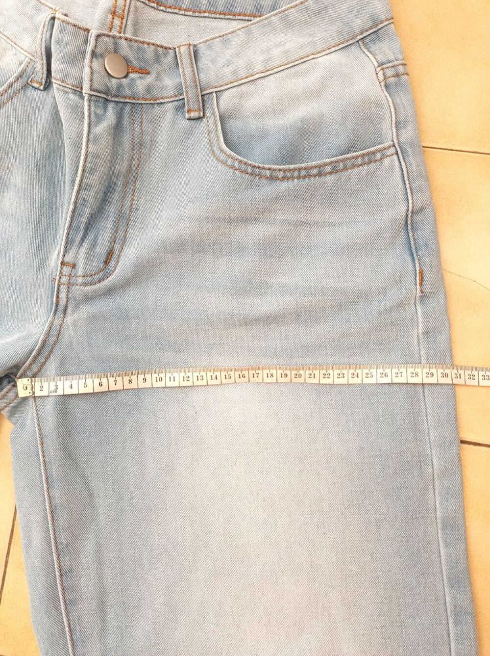 Jean bleu clair Shein T38 / M Tall neuf wide Vêtements