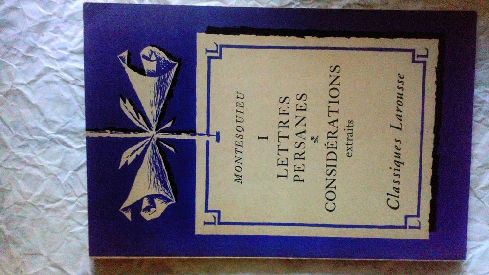 Montesquieu - Lettres Persanes I : Consid&eacute;rations / Classiqu Livres et BD