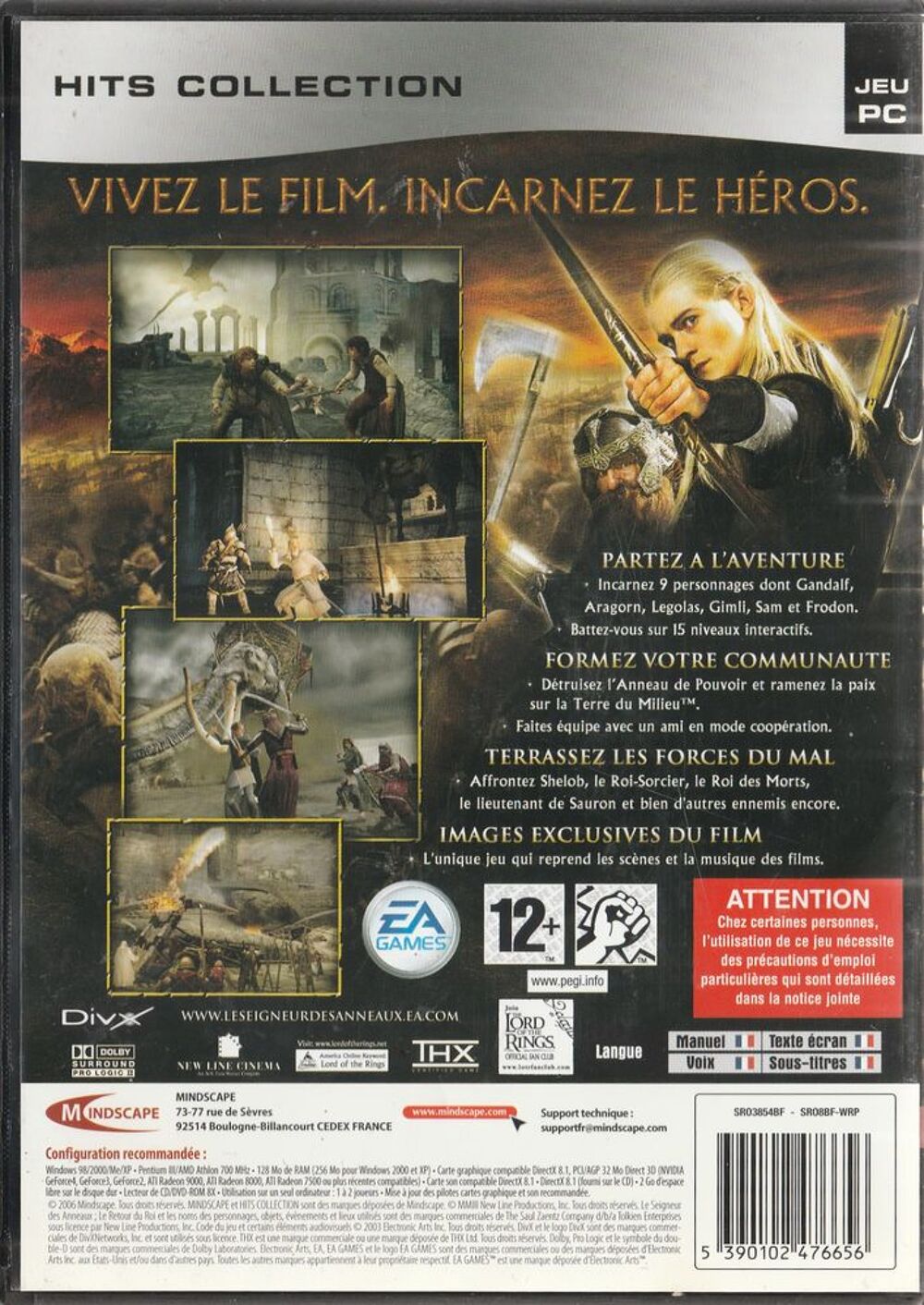 Le Seigneur des Anneaux le retour du Roi jeux pc Consoles et jeux vidéos