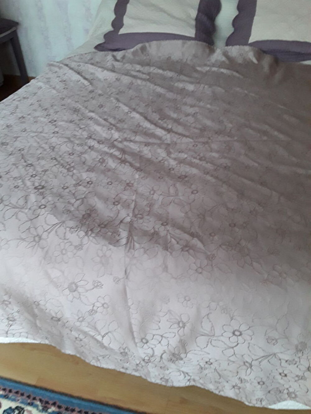 Nappe ronde 180cm 100% poliyester marron clair Décoration