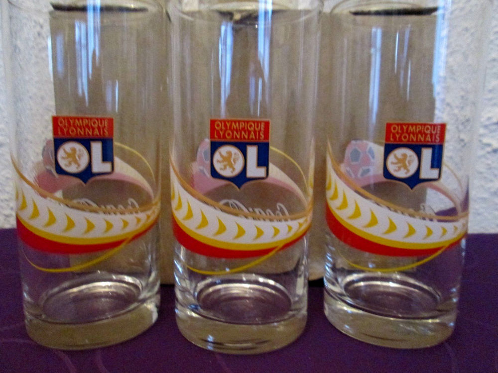 3 verres de coca cola OLYMPIQUE LYONNAIS Sports