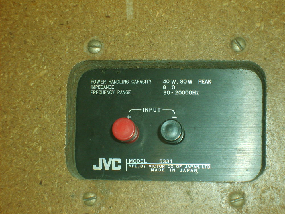 enceintes JVC model 5331 Audio et hifi