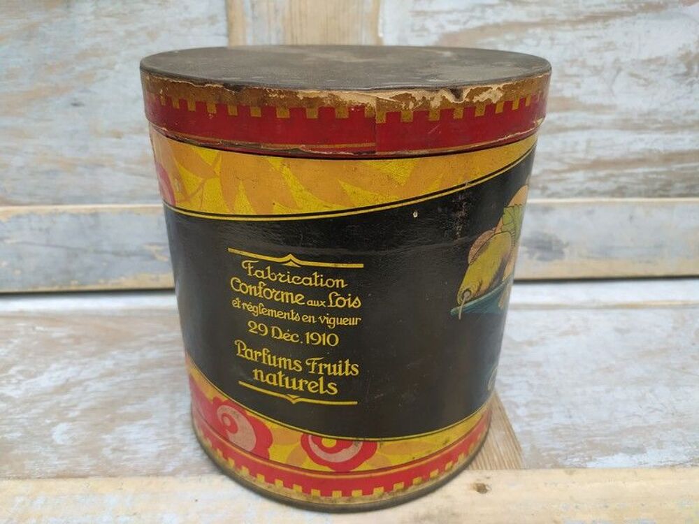 Ancienne Boite Publicitaire Bonbons Barnier Rouen Chamonix 