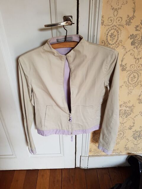 Blouson beige lger vintage 5 Mouxy (73)