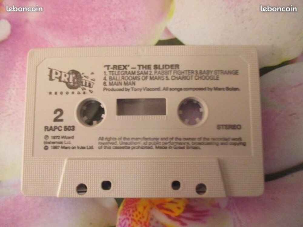 Cassette audio T.REX CD et vinyles