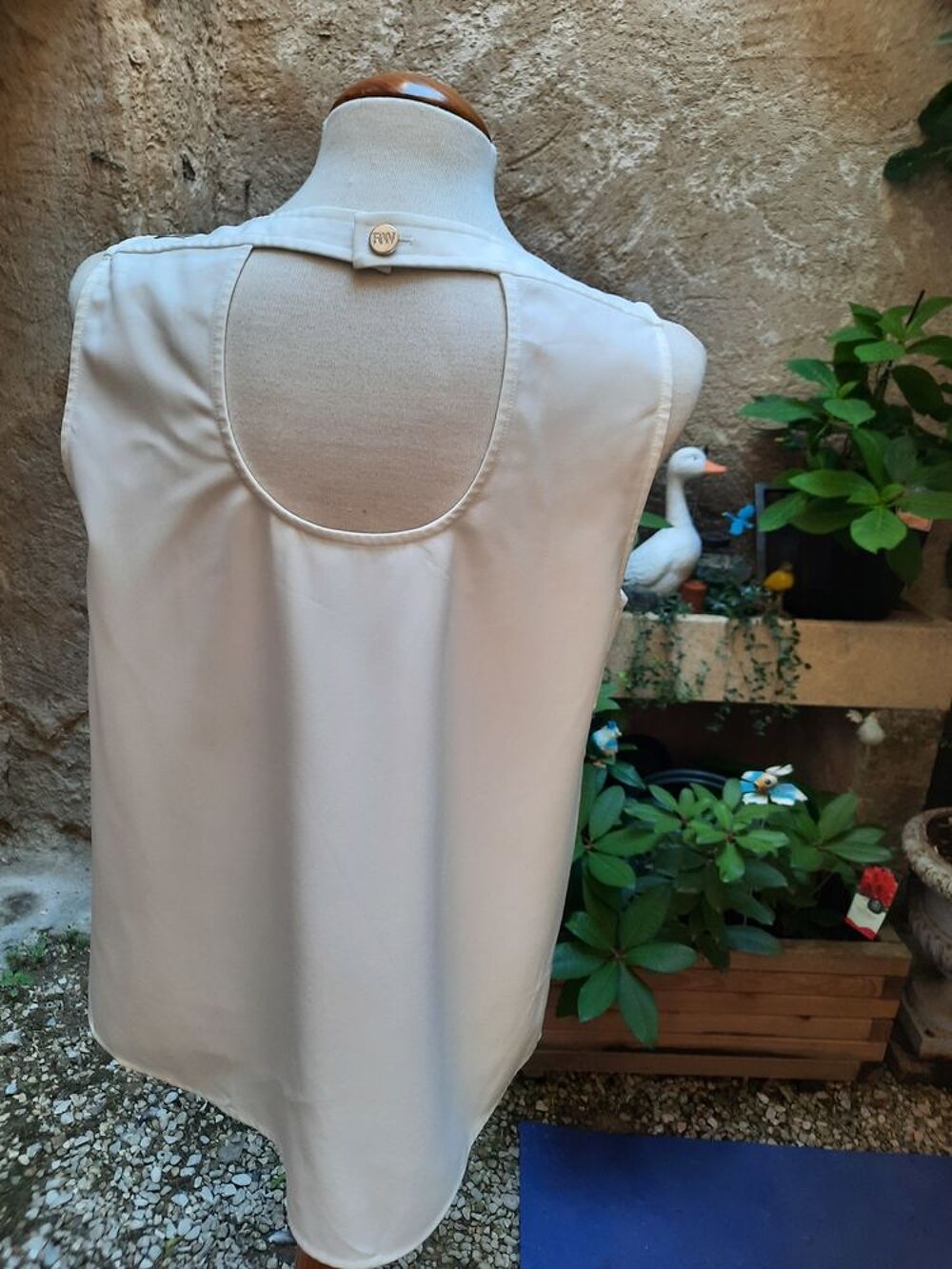 TOP RIVER WOODS BLANC POLYESTER DOUBLE-R&eacute;f.TOP-010 V�tements