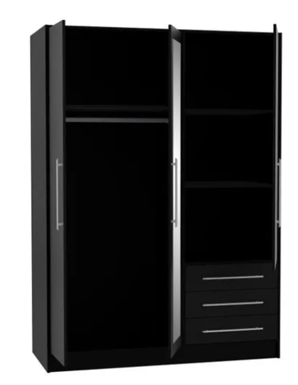 Armoire 3 portes battantes avec miroir Meubles