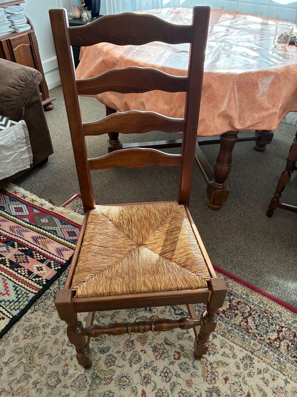 Table ronde en bois pour salon-salle &agrave; manger Meubles