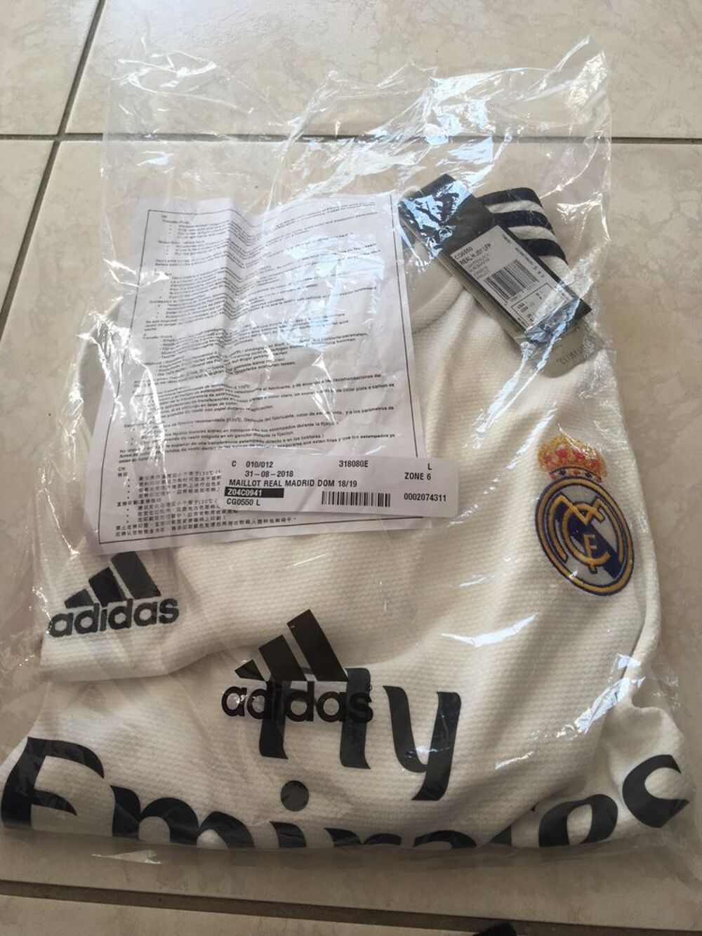 adidas Maillot Domicile Real Madrid 2018/19 Sports