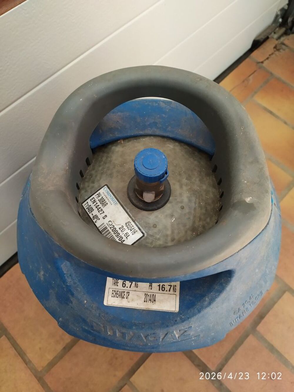 Bouteille de gaz butane Viseo pleine Bricolage