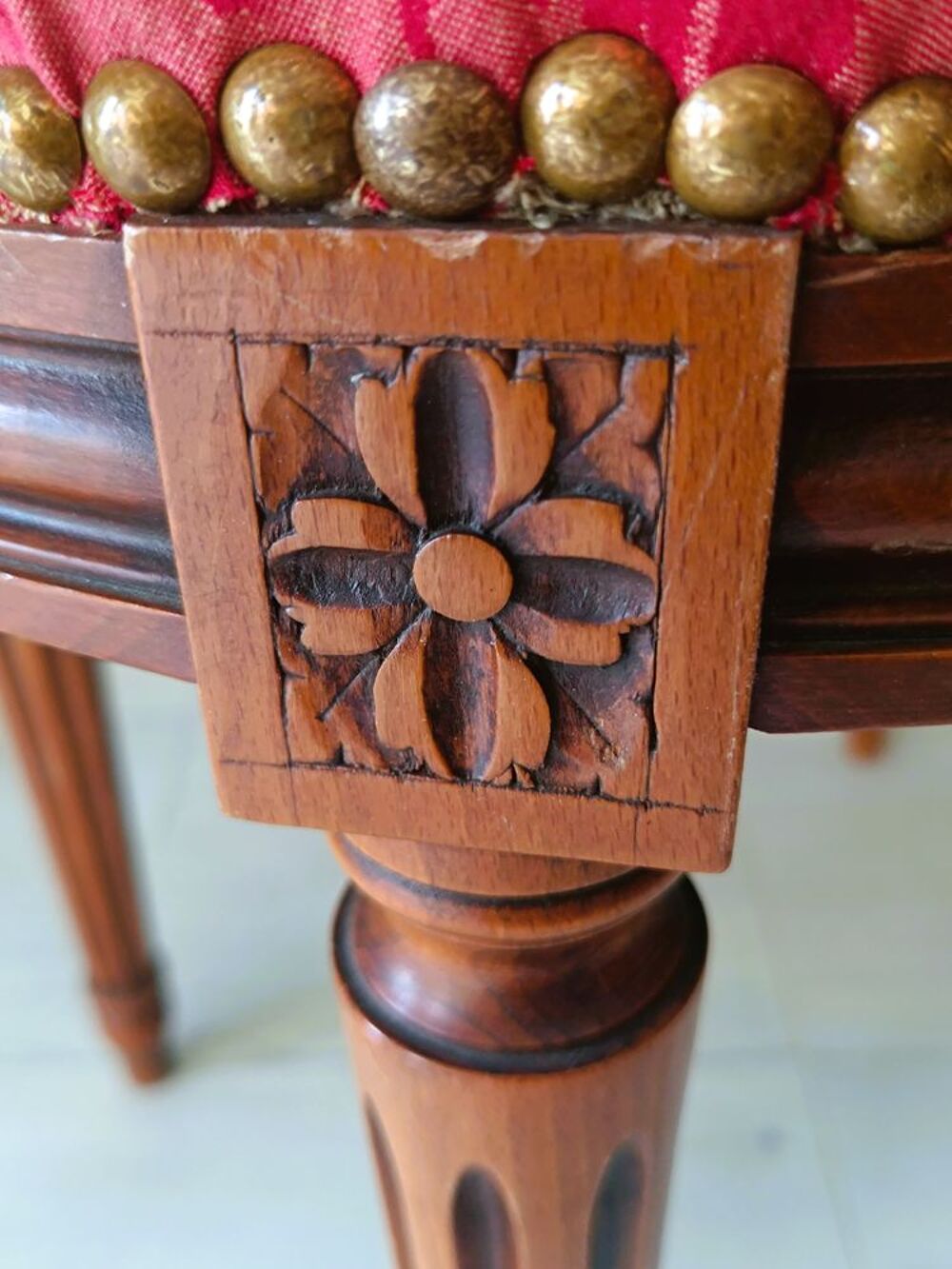 Banquette style Napol&eacute;on III en merisier Meubles