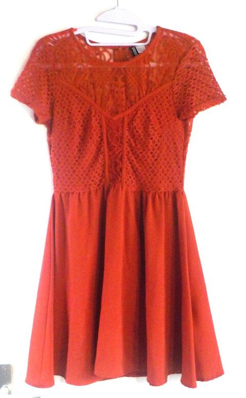 ROBE ORANGE DIVIDED H&M T36 5 Bubry (56)