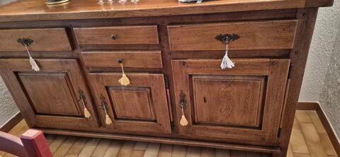 Buffet esprit campagne 3 portes chne massif 300 Graveson (13)