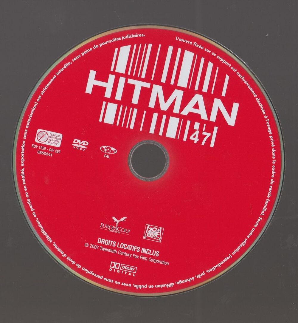 Hitman 47 DVD et blu-ray
