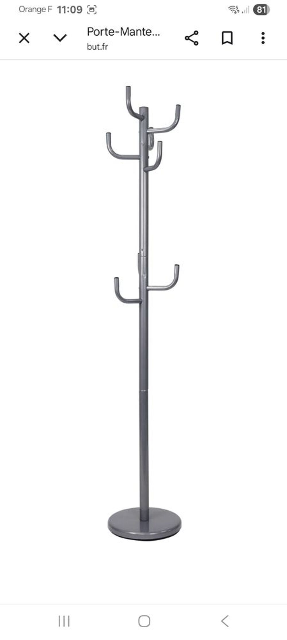 Lot 2 porte-manteaux acier TBE Meubles