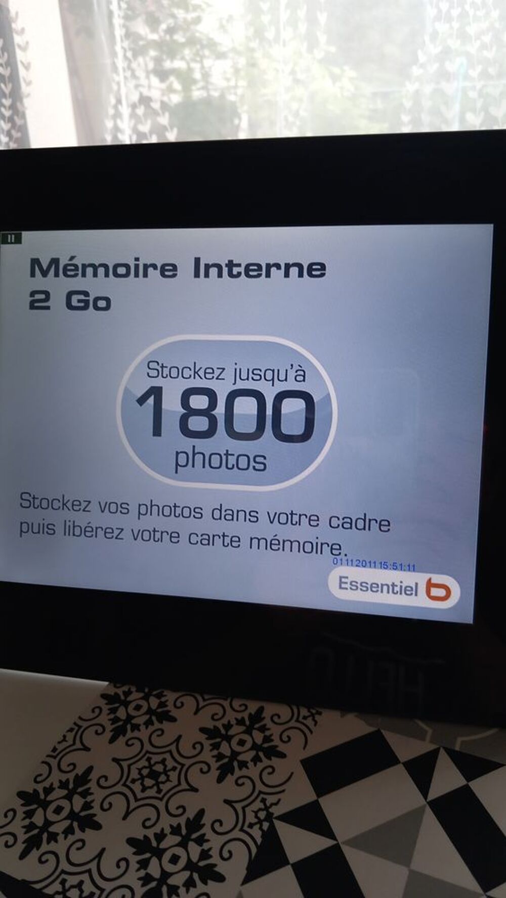 Cadre photo num&eacute;rique EssentielB Photos/Video/TV