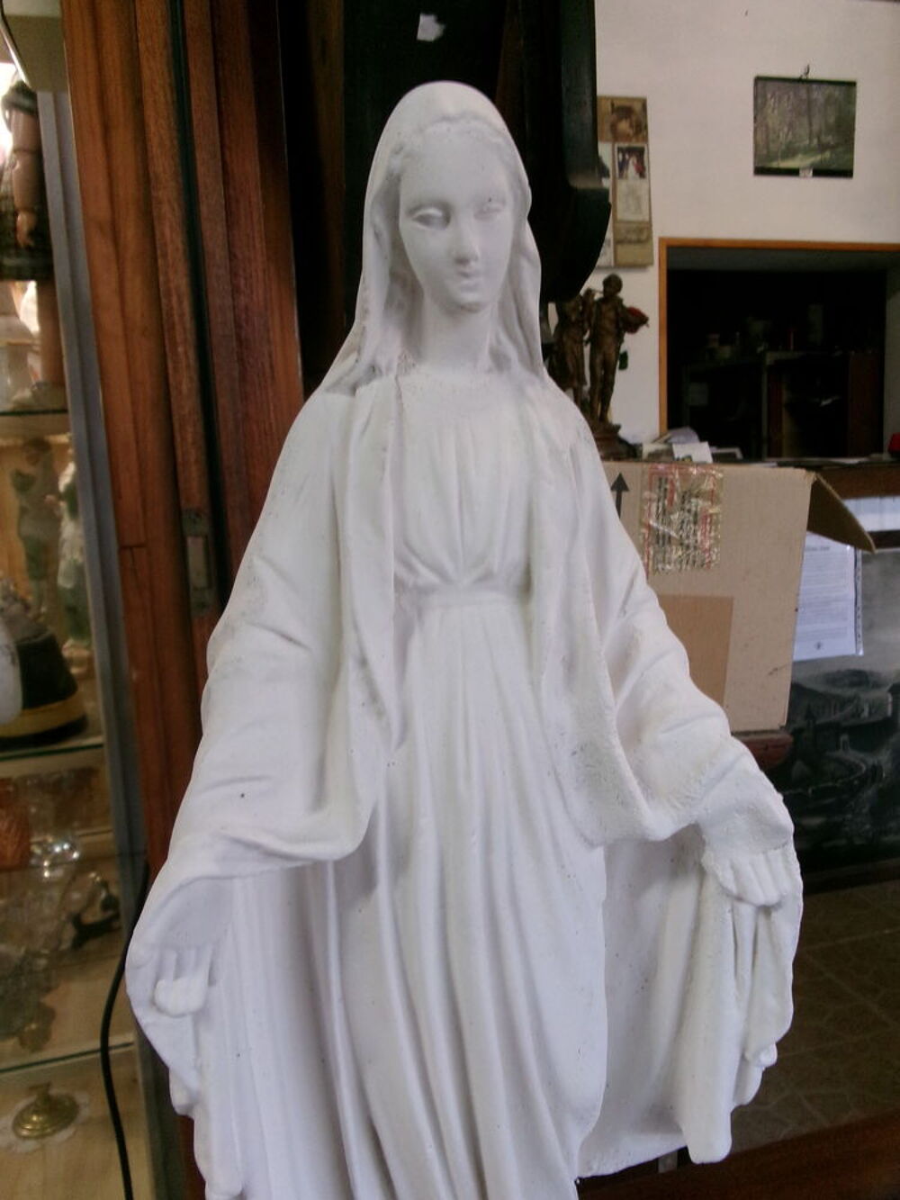 Statue vierge Marie en pierre Décoration