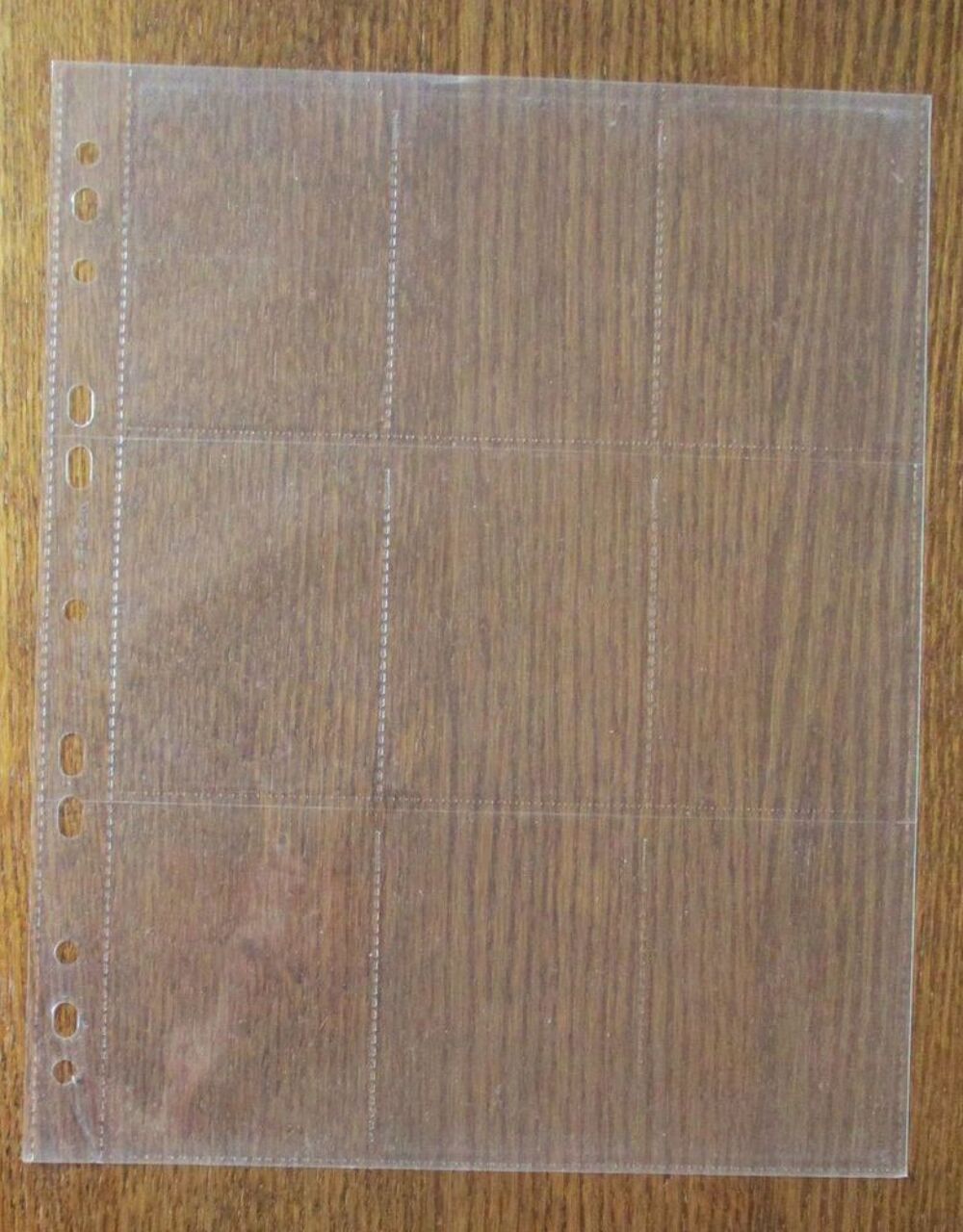 11 FEUILLES plastique rangement cartes (Panini - t&eacute;l 