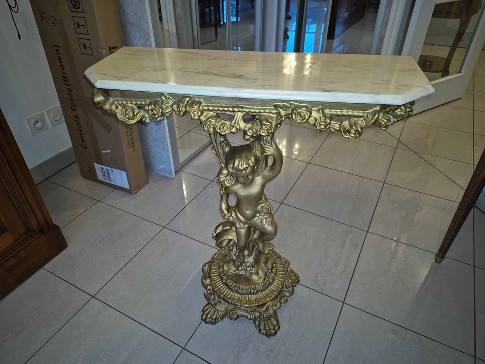 console bois dor&eacute; Meubles