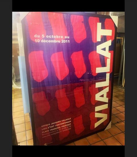 Affiche Viallat sign�e 800 Castelnau-de-M�doc (33)