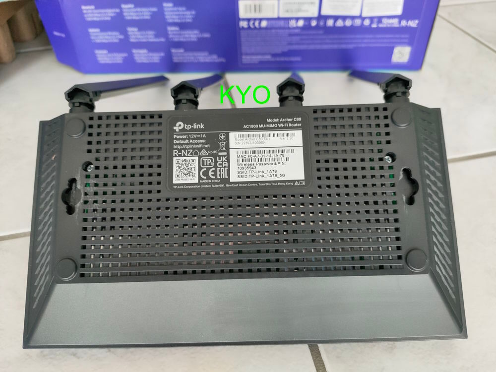 TP-Link Routeur WiFi AC 1900Mbps Archer C80, WiFi Bi-Bande Matériel informatique