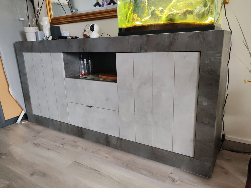 Buffet gris b&eacute;ton Meubles