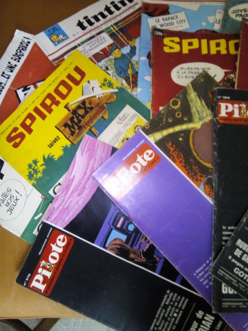 Tintin, Spirou, Pilote
