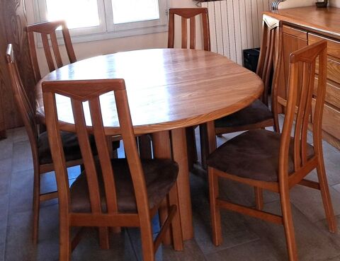 Table et 6 chaises en orme massif 400 Creil (60)